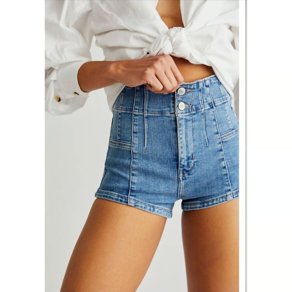 We The Free Jayde Micro Denim Short, Take My Hand, Size 27
